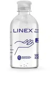 ALCOOL 70% GEL FR 430G (500ML) VALV. PUMP - LINEX;BEM ESTAR