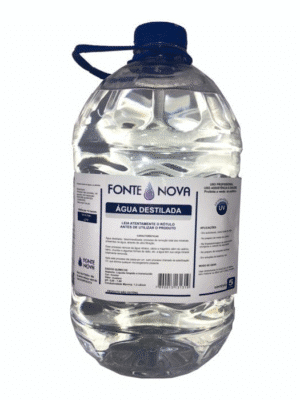 AGUA DESTILADA - GL 5 LITROS;FONTE NOVA