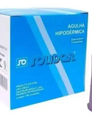 AGULHA 20MM X 0,55 (24G) ROXO - CX C/100;SOLIDOR