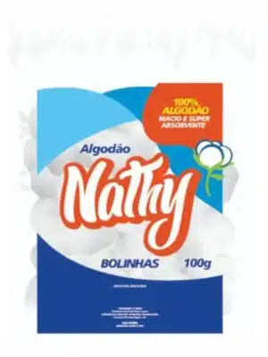 ALGODAO HIDROFILO EM BOLAS - 100G - NATHY;ERS INDUSTRIA