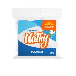 ALGODAO HIDROFILO EM BOLAS - 50G - NATHY;ERS INDUSTRIA