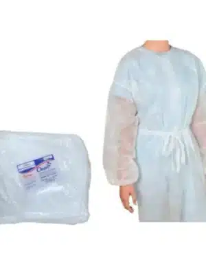 AVENTAL MANGA LONGA BRANCO GR 20 PCT C/10 -NOBRE ;FORTCLEAN