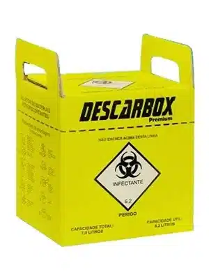 COLETOR DE ARTIGOS PERFUROCORTANTES - 7 LITROS;DESCARBOX