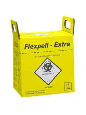 COLETOR DE ARTIGOS PERFUROCORTANTES - 7 LITROS;FLEXPELL
