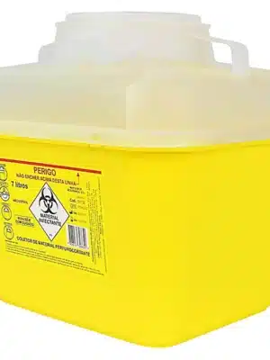 COLETOR DE ARTIGOS PERFUROCORTANTES PLÁSTICO 7L ;LABOR IMPORT