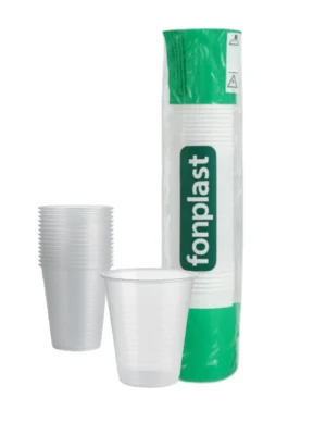 COPO DESCARTÁVEL TRANSPARENTE 200ML - PCT C/100;FONPLAST