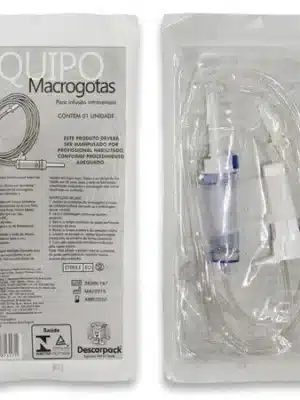 EQUIPO MACROGOTAS LOCK C/INJETOR+FILTRO PCT C/50;DESCARPACK