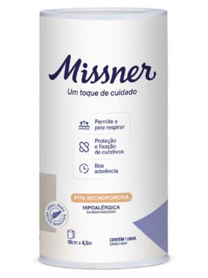 FITA MICROPORE BEGE 10 CM X 4,5 M - CX C/24;MISSNER