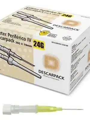 CATETER (JELCO) 24G AMARELO - CX C/100 UND;DESCARPACK