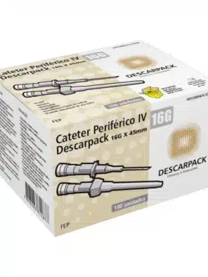 CATETER (JELCO) 16G CINZA - CX C/100 UND;DESCARPACK