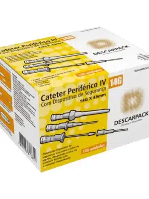CATETER (JELCO) 14G LARANJA - CX C/100 UND;DESCARPACK