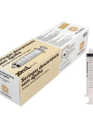 SERINGA 20ML SEM AGULHA - CX C/50 - LOCK;DESCARPACK