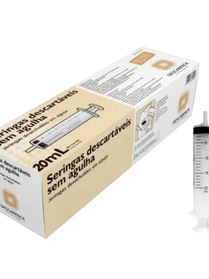 SERINGA 20ML SEM AGULHA - CX C/50 - SLIP;DESCARPACK
