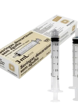 SERINGA 3ML SEM AGULHA - CX C/100 - SLIP;DESCARPACK