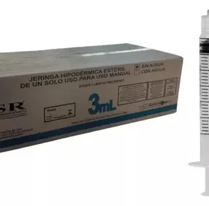 SERINGA 3ML SEM AGULHA - CX C/500 - LOCK;SR