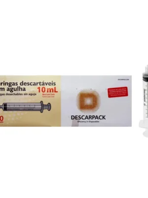 SERINGA 10ML SEM AGULHA - CX C/100 - LOCK;DESCARPACK