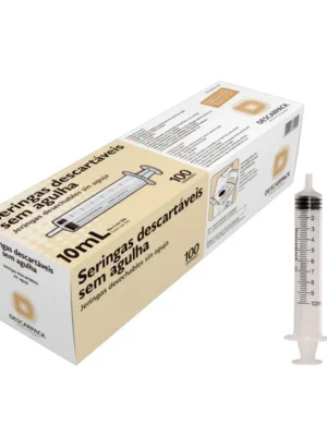 SERINGA 10ML SEM AGULHA - CX C/100 - SLIP;DESCARPACK