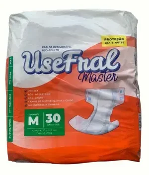 FRALDA GERIATRICA - TAM M - USEFRAL MASTER - C/30;GBI