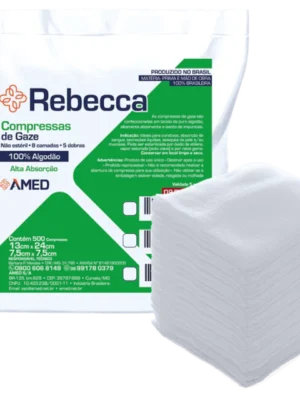 COMPRESSA DE GAZE 13 FIOS C/500 UND - REBECCA R18;AMERICAN MEDICAL