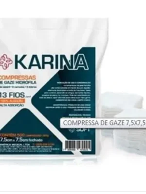 COMPRESSA DE GAZE 13 FIOS C/500 - KARINA SOFT C27;AMERICAN MEDICAL