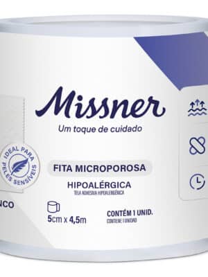 FITA MICROPORE BRANCA 5 CM X 4,5 M - CX C/96;MISSNER
