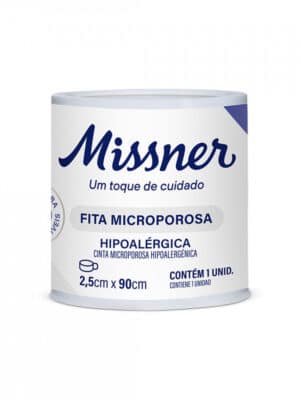 FITA MICROPORE BRANCA 2,5 CM X 90 CM - CX C/204;MISSNER