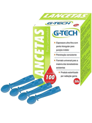 LANCETA P/ LANCETADOR 30G - CX C/100 ;G-TECH