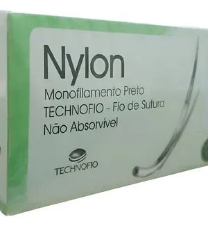 NYLON 3-0 45CM - C/AGULHA 3/8 20MM - CX C/24;TECHNOFIO