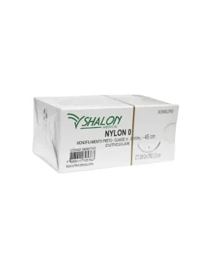 NYLON 3-0 45CM - C/AGULHA 3/8 20MM - CX C/24;SHALON