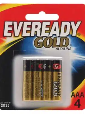 PILHA ALCALINA PALITO AAA X 1 - EVEREADY GOLD;ENERGIZER