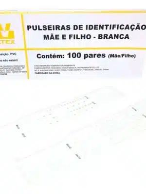PULSEIRA DE IDENTIFICAÇÃO MAE/FILHO BRANCA CX/100;WILTEX PLUS