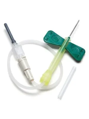 SCALP 21G VERDE + DISP. DE SEGURANÇA - CX C/200;BD