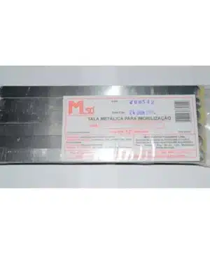 TALA METÁLICA P/ IMOBILIZAÇÃO 12X180MM - C/12;M-SO