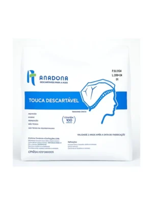 TOUCA SANFONADA BRANCA C/ELASTICO - PCT C/100;ANADONA