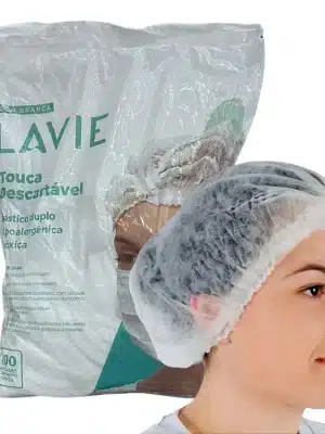 TOUCA SANFONADA BRANCA C/ELASTICO - PCT C/100;LAVIE