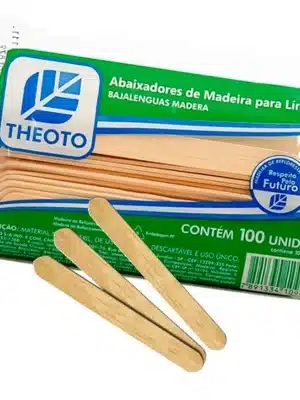 ABAIXADOR DE LÍNGUA MADEIRA - PCT C/100;THEOTO