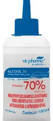 ALCOOL 70% - ALMOTOLIA 250ML - CX C/24 (H);VIC PHARMA
