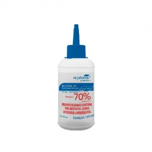 ALCOOL 70% SOLUÇÃO - FR 100ML - ALMOTOLIA;VIC PHARMA