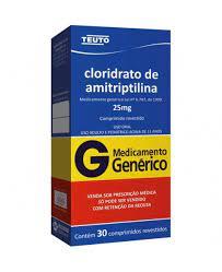 *AMITRIPTILINA 25MG - CX C/30 CPR - GENÉRICO;TEUTO