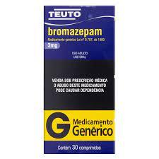 *BROMAZEPAM 3MG - CX C/30 CPR - GENÉRICO;TEUTO