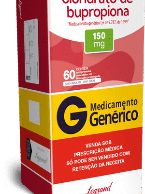 *BUPROPIONA 150MG - CX C/30 CPR - GENÉRICO;LEGRAND
