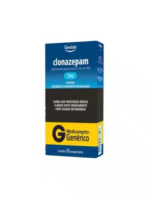 *CLONAZEPAM 2MG - CX C/30 CPR - GENÉRICO;GEOLAB