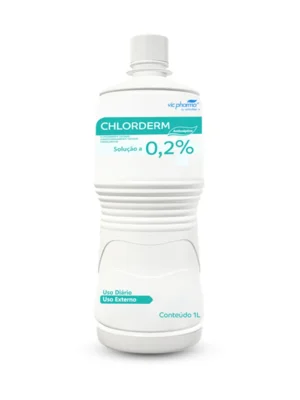 CLOREXIDINA 0,2% SOLUÇÃO AQUOSA 1L - CHLORDERM;VIC PHARMA
