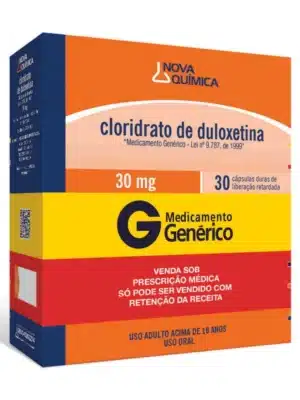 *DULOXETINA 30MG - CX C/30 CPS - GENÉRICO;NOVA QUÍMICA