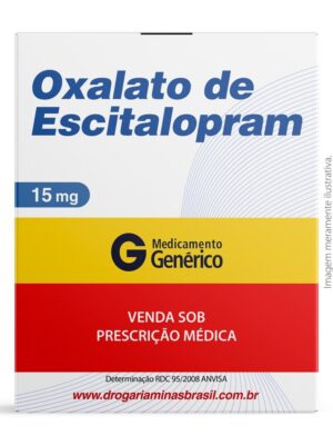 *ESCITALOPRAM 15MG - CX C/30 CPR - GENÉRICO;NOVA QUÍMICA