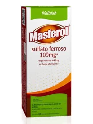 FERRO 40MG (109MG) C/40 CPR - MASFEROL;NATULAB