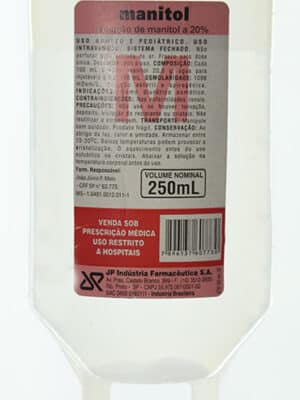 MANITOL 20% FRASCO 250ML - CX C/40;JP INDUSTRIA