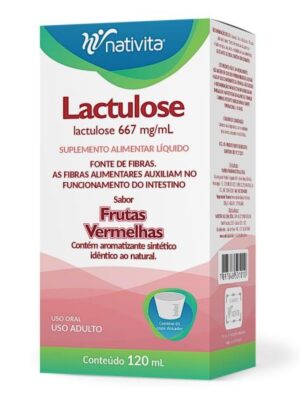 LACTULOSE 667MG/ML FR 120ML - FRUTAS VERMELHAS ;NATIVITA