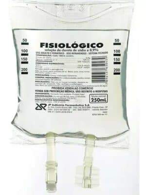 SORO FISIOLOGICO 0,9% - BOLSA 250ML - CX C/35 - JP